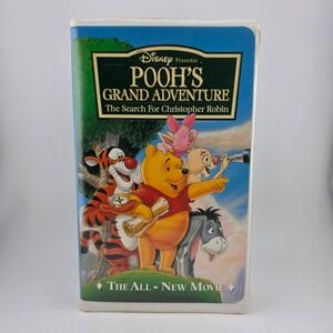 Disney Pooh's Grand Adventure VHS Pre-Owned Damaged Clamshell‎